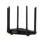 Router met verborgen microfoon – achteraanzicht