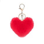 Traceur GPS dissimulée dans un porte clé coeur en peluche de couleur rouge