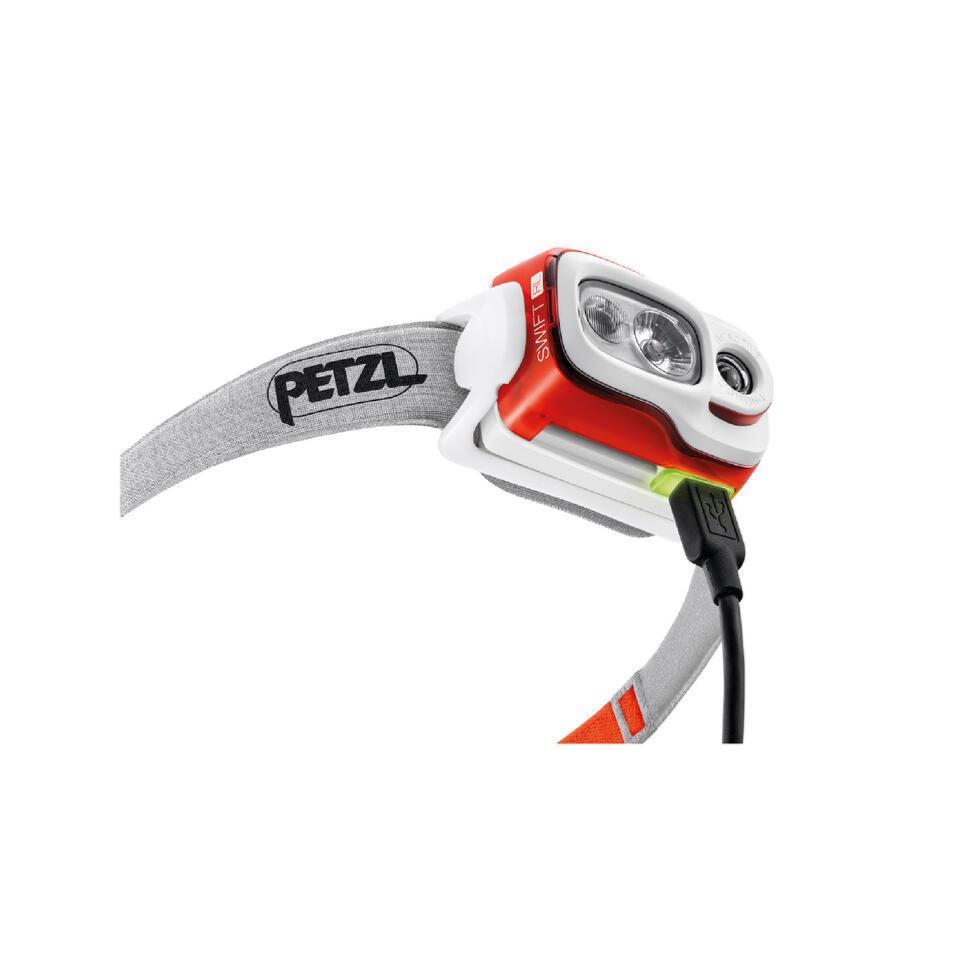lampe-frontale-de-trekking-et-montagne-petzl-swift-rl-usb-900-lumens-orange-