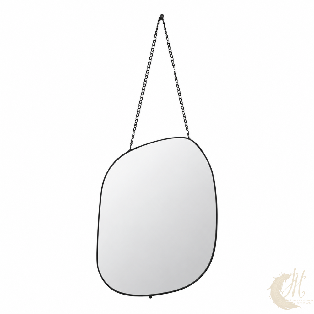 miroir-metal-organique-chainette-noir