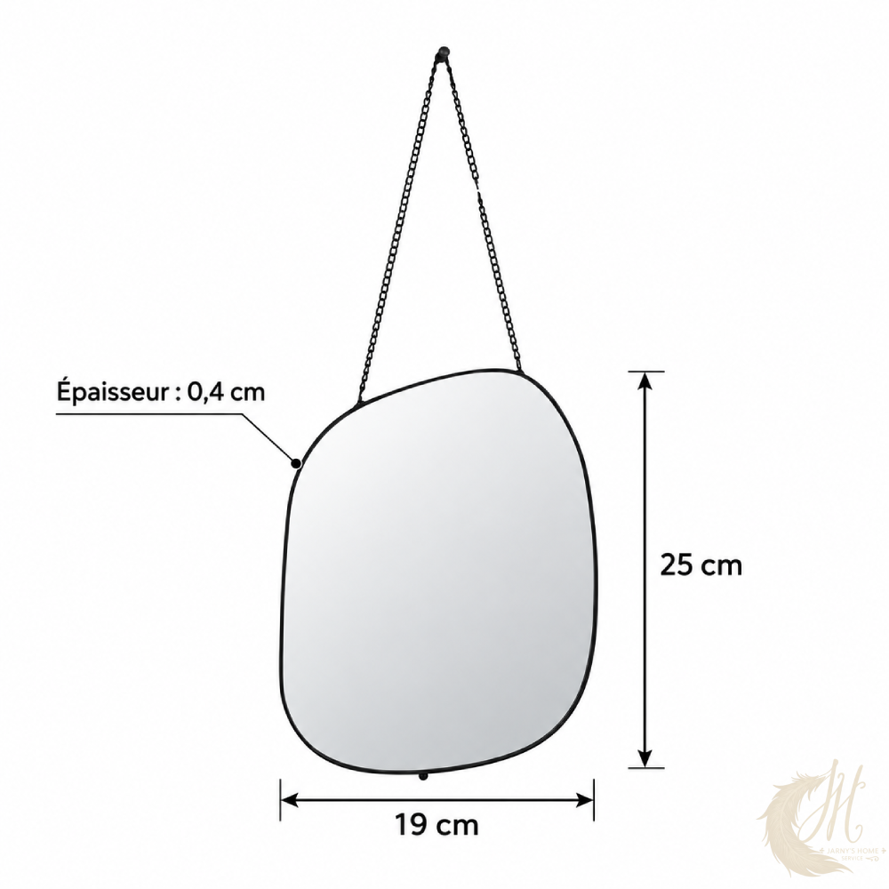 miroir-metal-organique-chainette-mesures