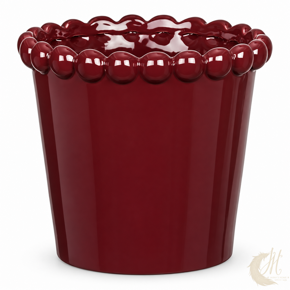 cache-pot-ceramique-bordeaux-perles