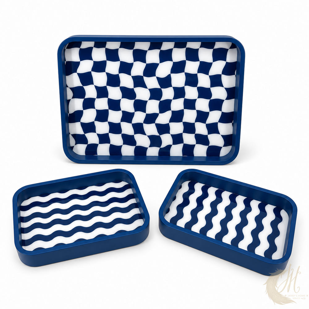 plateaux-damiers-rayures-bleu-lot-de-3