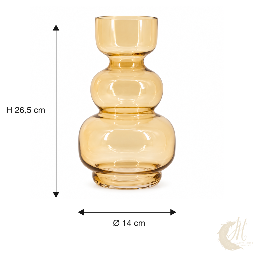 vase-verre-teinte-ambre-sculptural-mesures