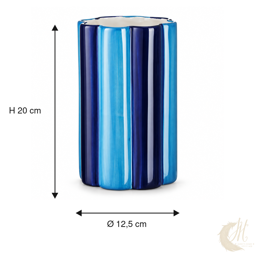 vase-ceramique-raye-bleu-ciel-marine-mesures