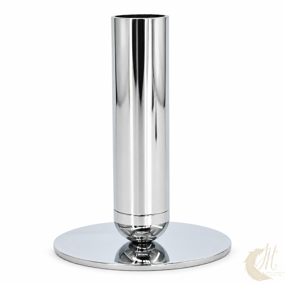 bougeoir-metal-chrome-disque