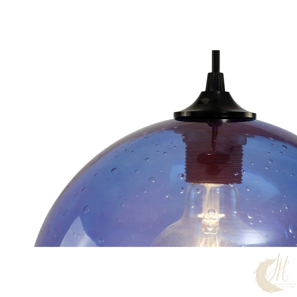 suspension-buline-verre-bulle-bleu-detail-2