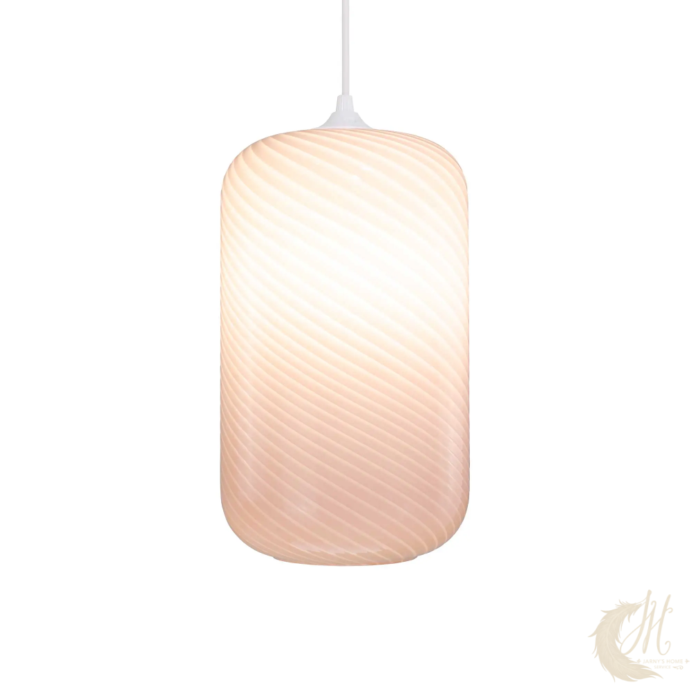 suspension-harlo-verre-twiste-rose-allume