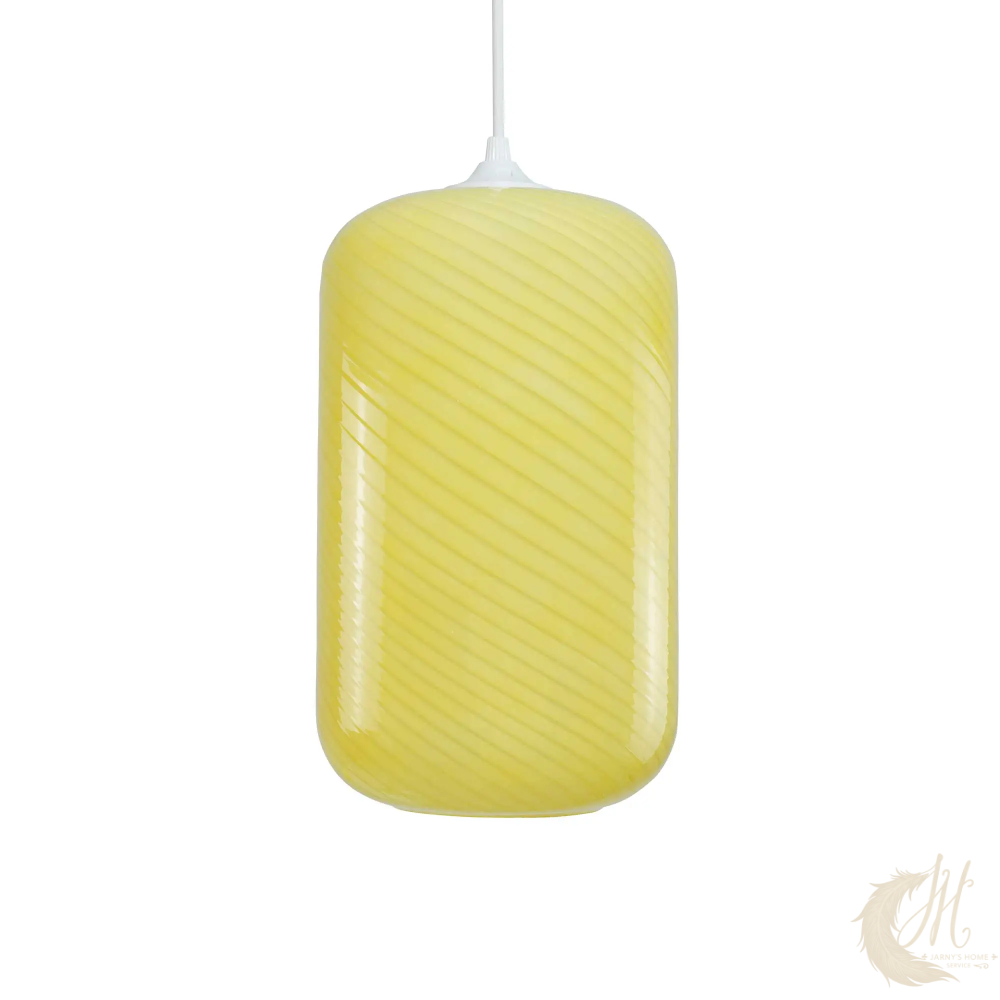 suspension-harlo-verre-twiste-jaune