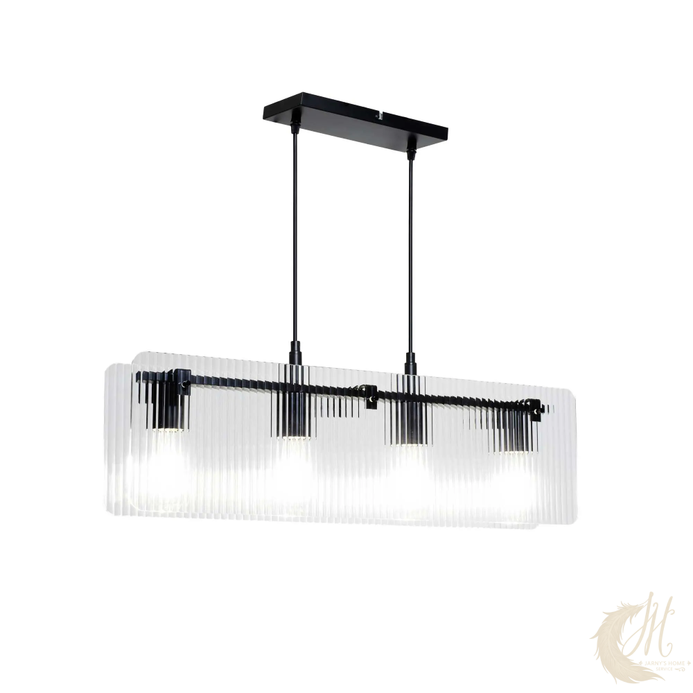 suspension-bosca-verre-strie-4-lumieres-allume
