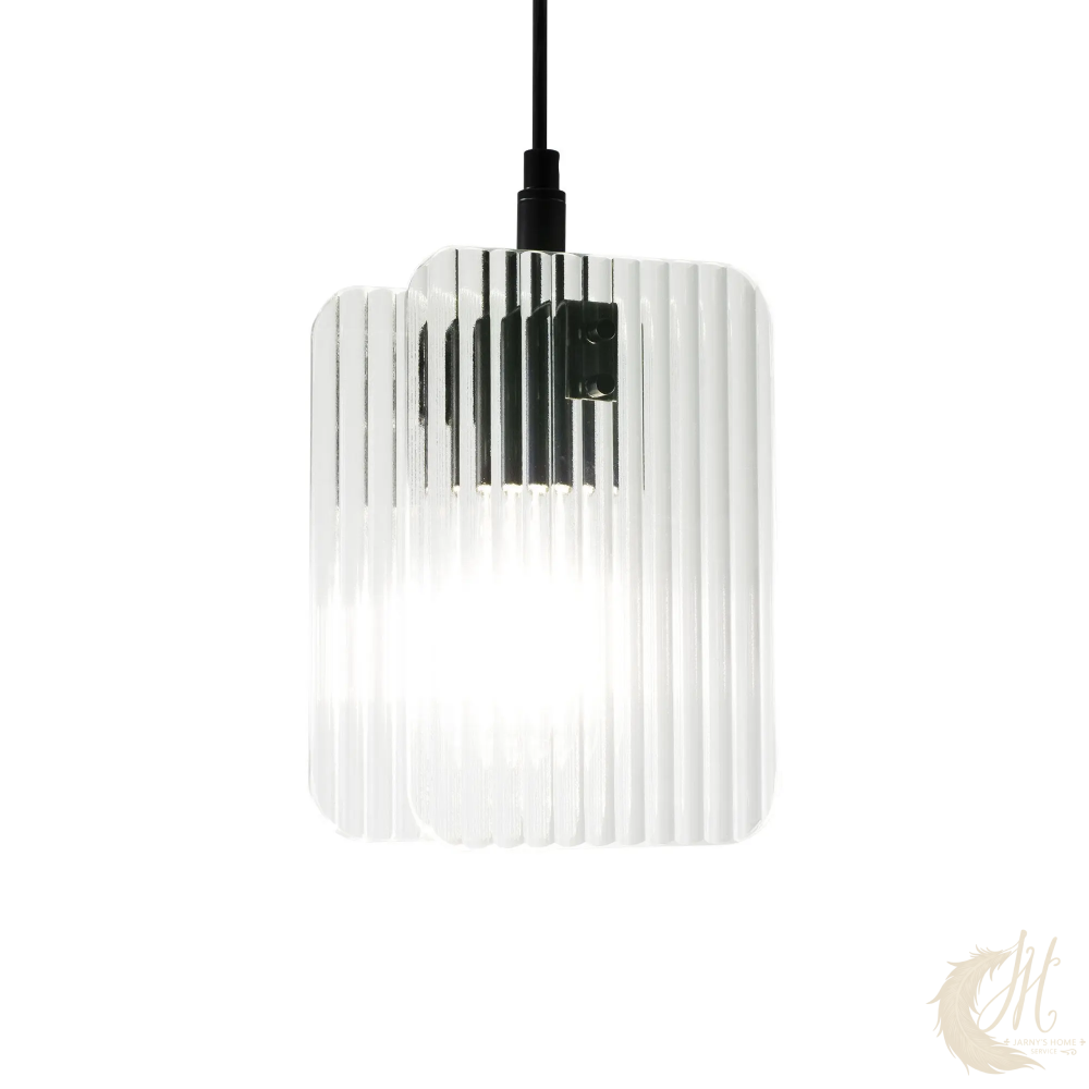 suspension-bosca-verre-strie-transparent-allumee