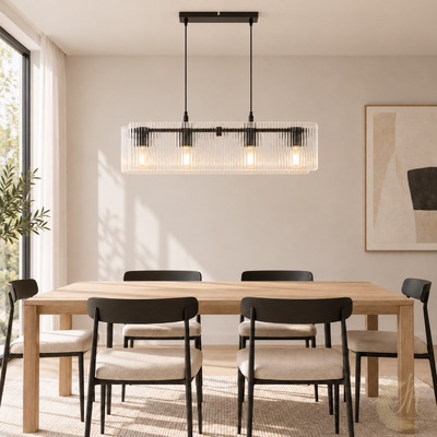 suspension-bosca-verre-strie-4-lumieres-ambiance
