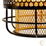 suspension-nautil-noir-dore-detail-2