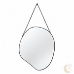 miroir-forme-libre-metal-noir-chainette