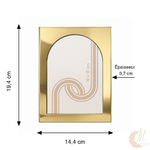 cadre-photo-aluminium-dore-arche-mesures