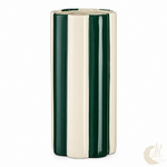 vase-ceramique-raye-vert-creme