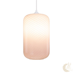 suspension-harlo-verre-twiste-rose-allume