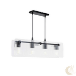 suspension-bosca-verre-strie-4-lumieres