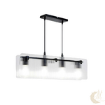 suspension-bosca-verre-strie-4-lumieres-allume