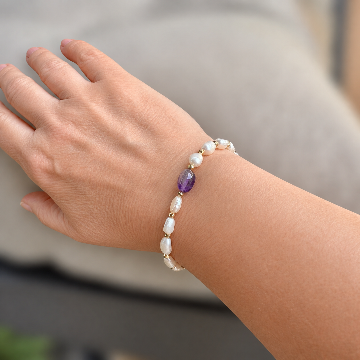 bracelet-perles-amethyste-hematite-