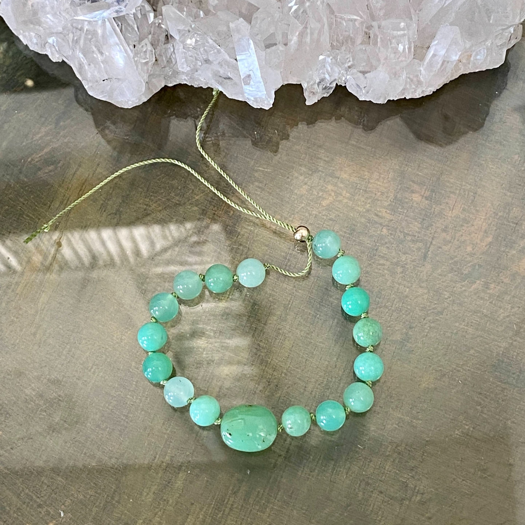 Bracelet chrysoprase AAA