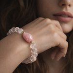 bracelet-quartz rose-opale-rose