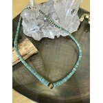 collier en véritable turquoises