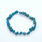 Bracelet en apatite et hématite dorée, pièce unique 2