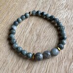 Bracelets en œil de chat et hématite dorée 4