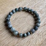 Bracelets en œil de chat et hématite dorée 5