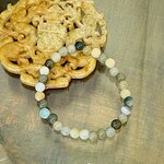 Bracelet en jade naturel 6 mm 2