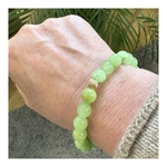 Bracelet caclcite verte - 8 mm Les pierres de Tol