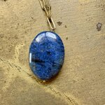 pendentif-dumortierite-chaine-or