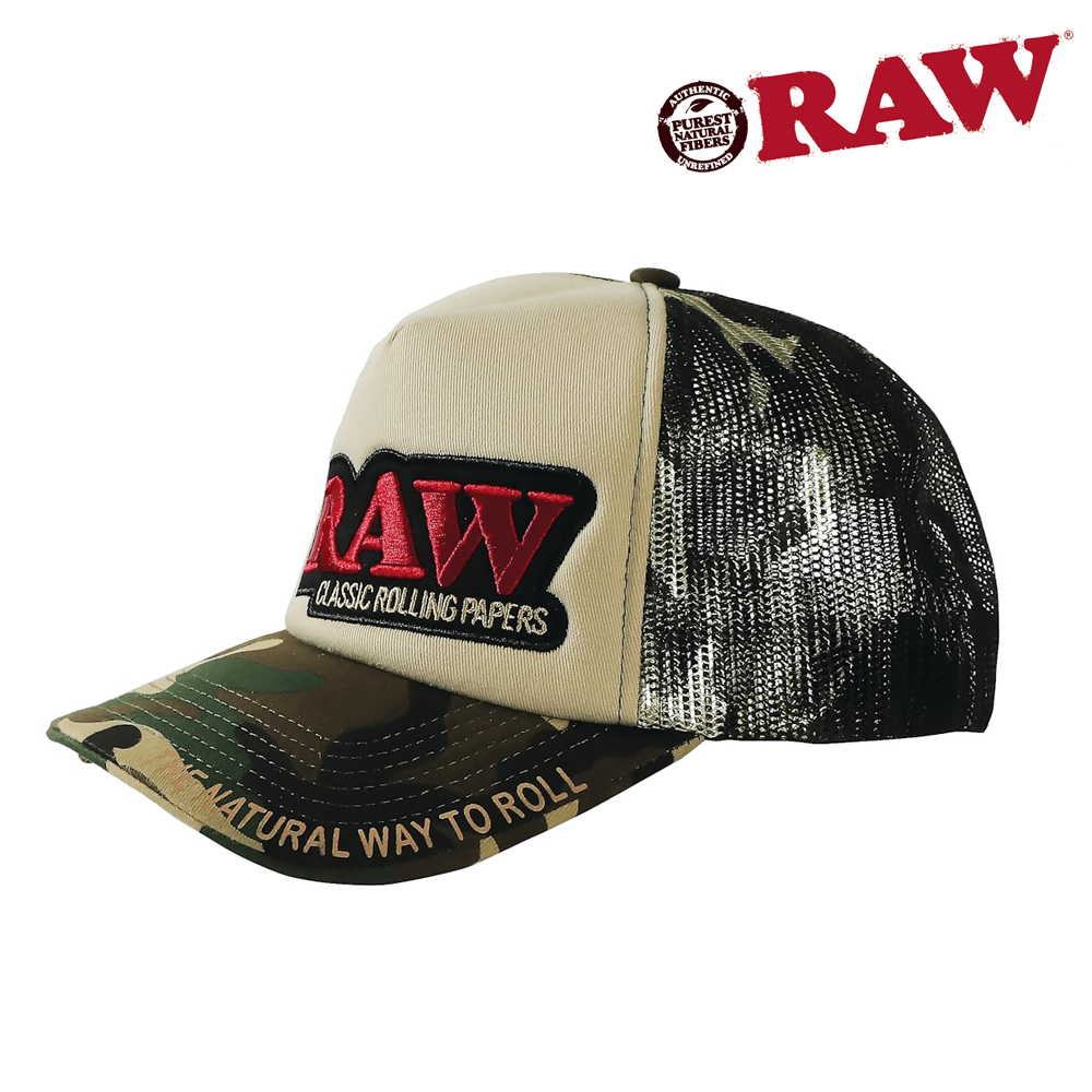 casquette-raw-trucker-camo-tan