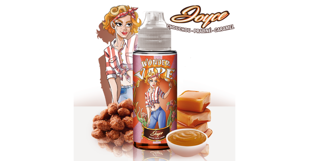 15000 puff vape E-liquide Joyce 100ml Wonder Vape – Chouchous, Praline & Caramel Doré - Par  Marques D'E-liquides/Wonder Vape