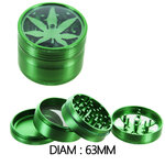Grinder-Alu-Leaf-Vert-63mm-CN7