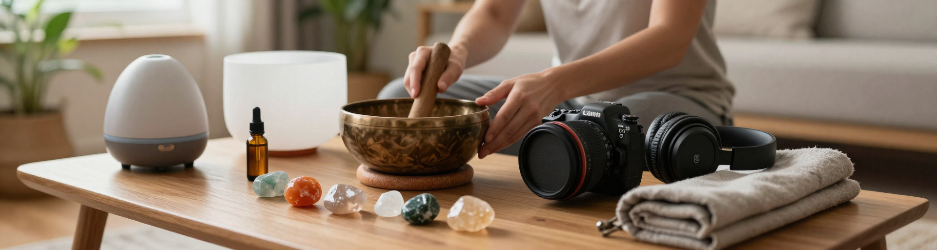 kit energie chakra sur table interieur