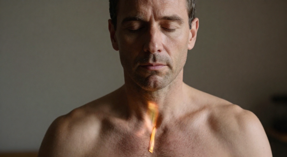 portrait contemplatif d un homme
