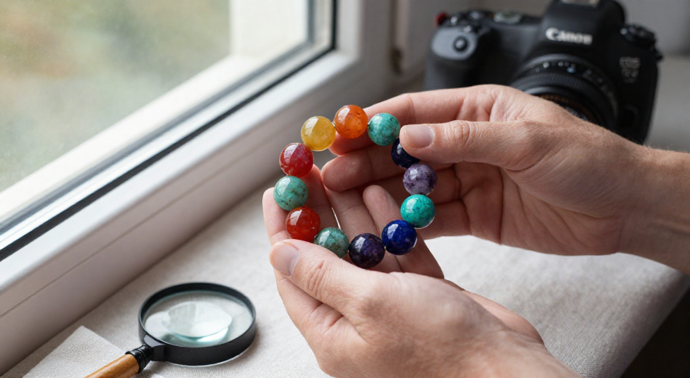 bracelet sept chakras en pierres naturelles