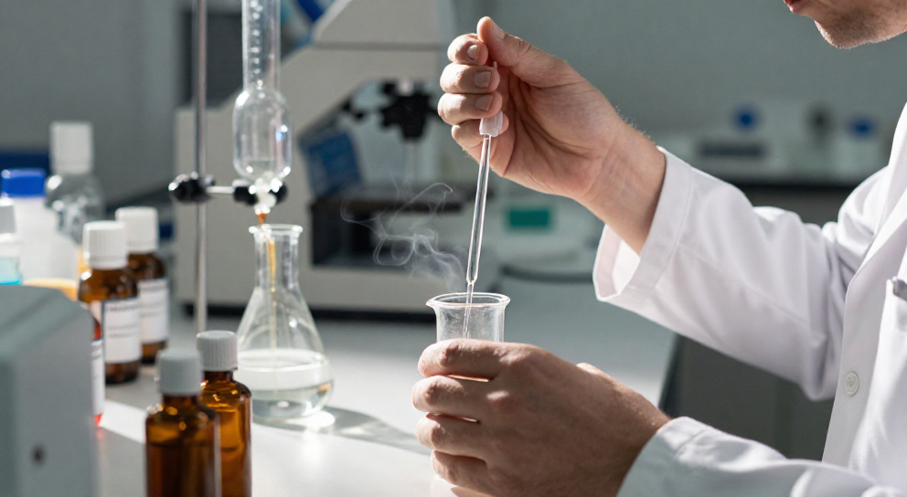 technicien laboratoire pipette