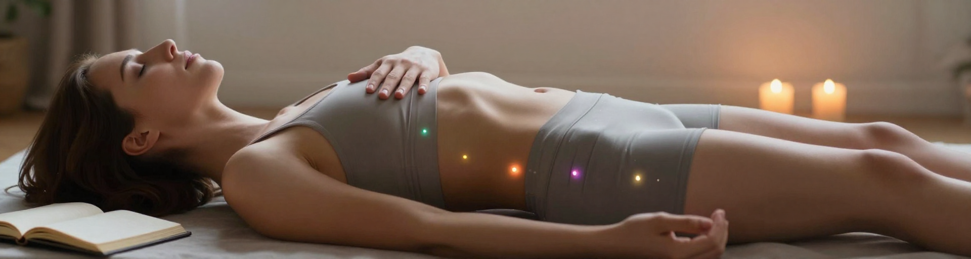 personne effectuant routine chakra nocturne