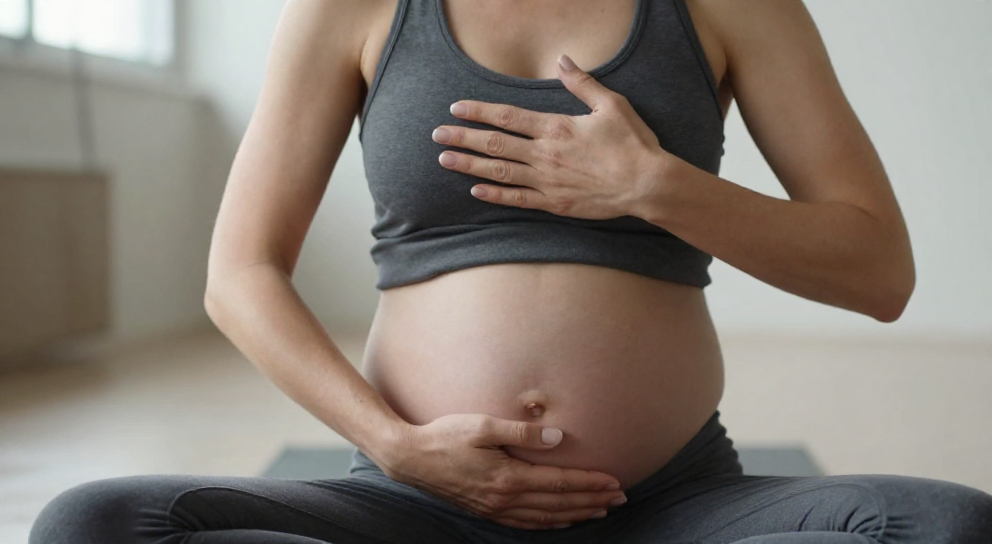 femme pratique respiration diaphragmatique