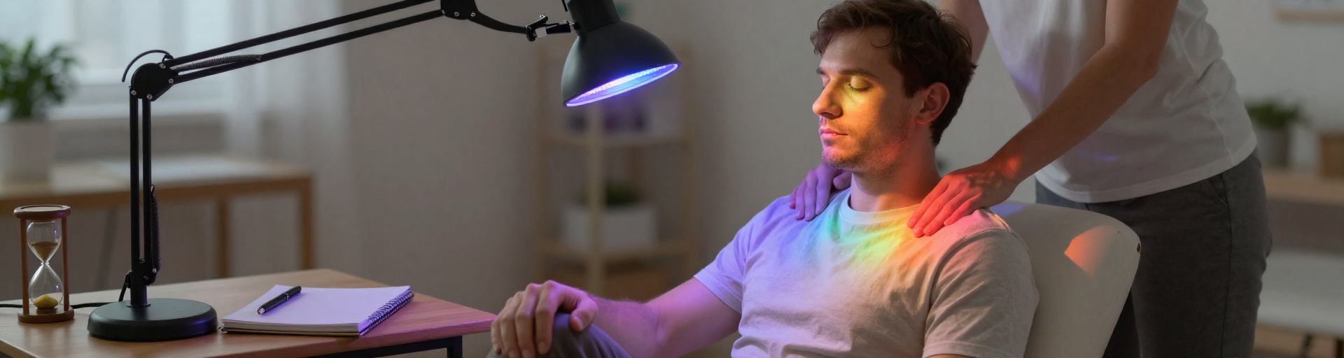 chakras eclaires par lampe led