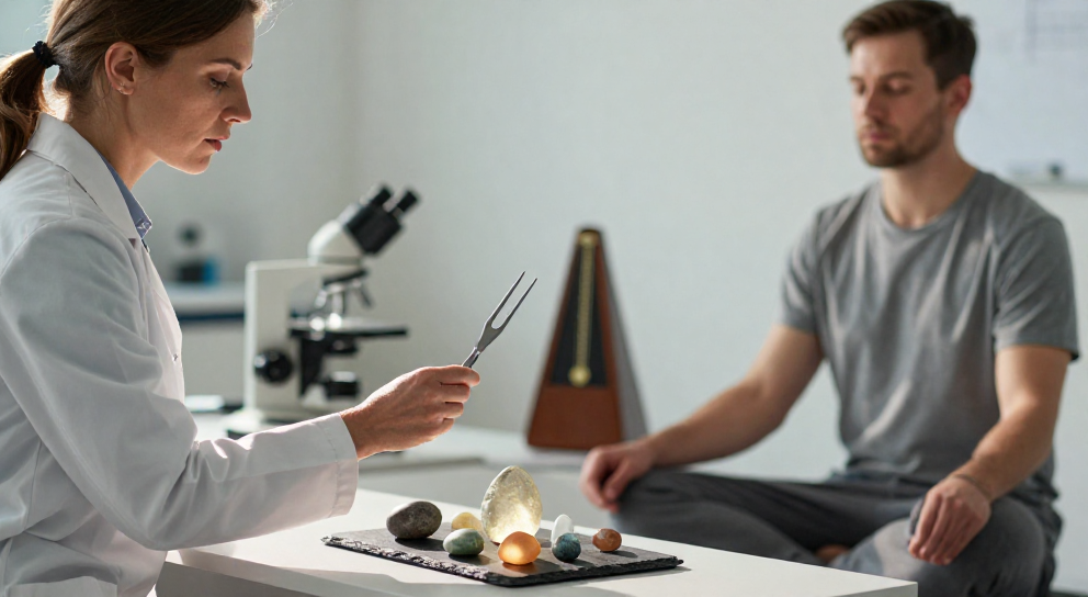 chercheuse et meditatrice en laboratoire