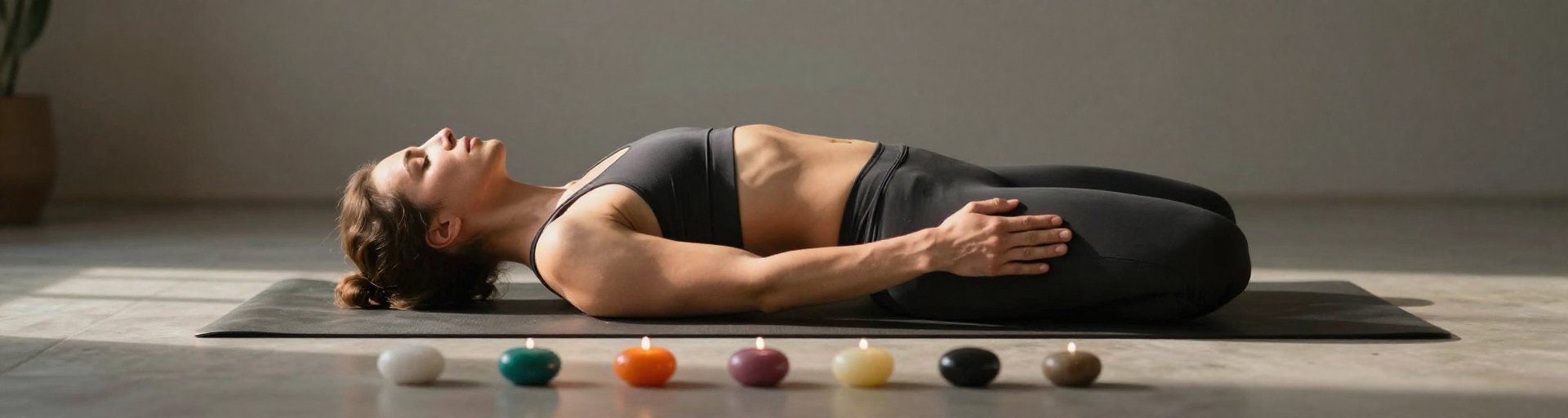pratiquant de yoga en navasana chakras
