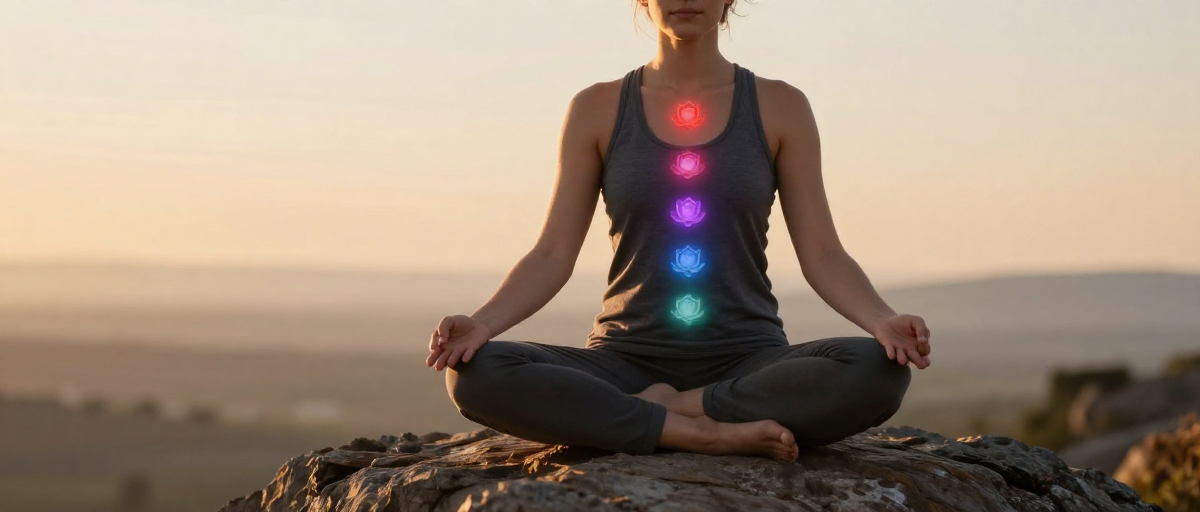 meditation chakras lumineux roche