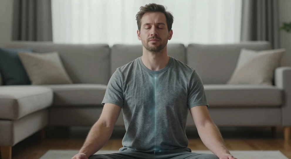 homme meditant energie chakra