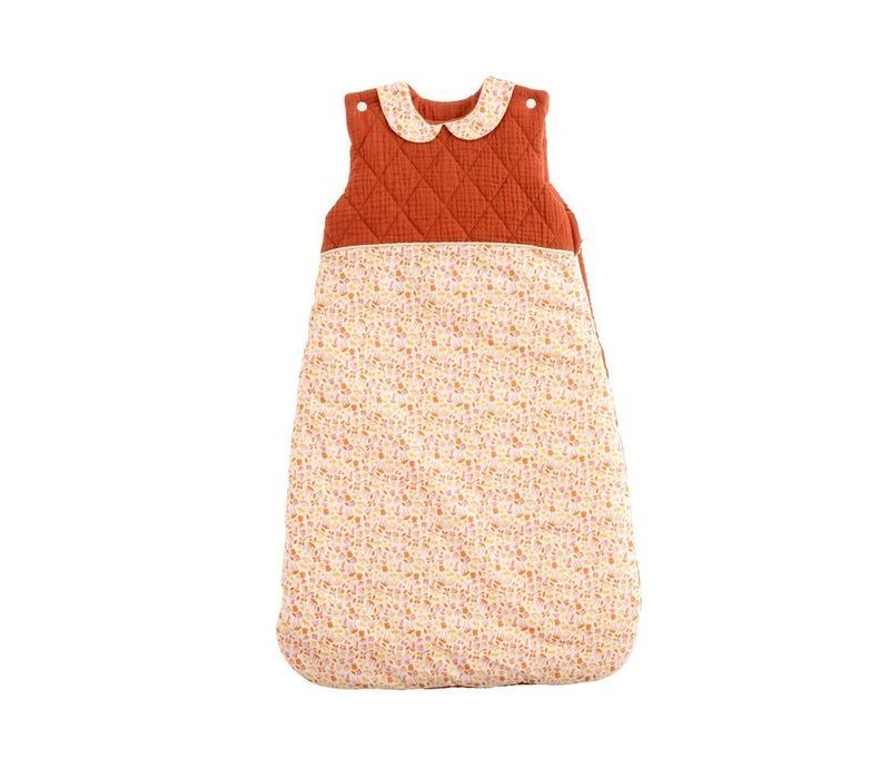 gigoteuse-0-6-mois-terracota-floral-Esmee-bebe-sauthon