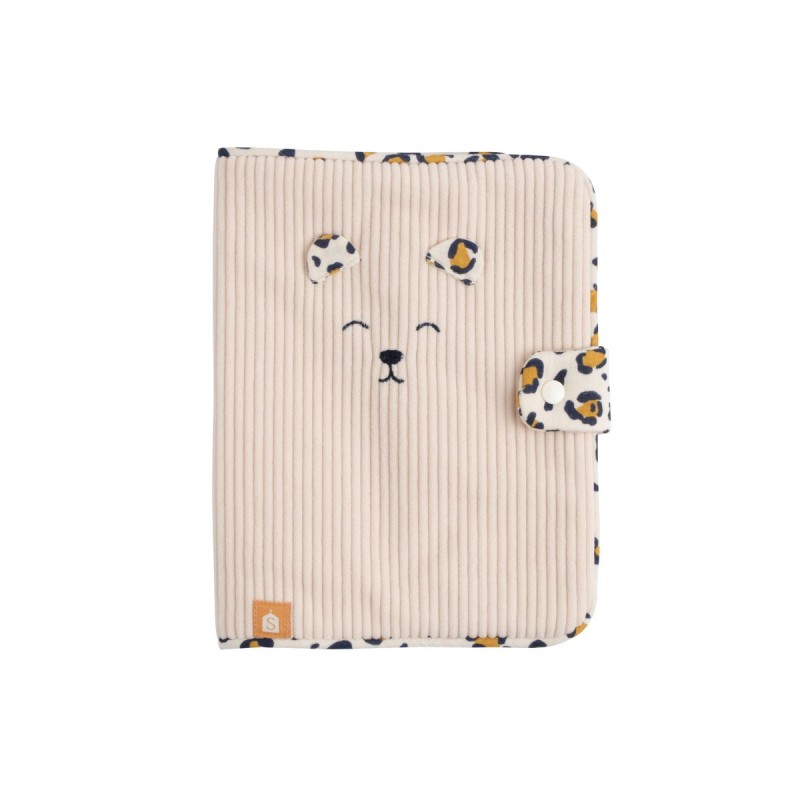 protege-carnet-de-sante-bebe-leopard-sauthon