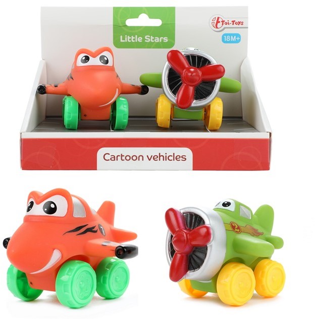 little-stars-avions-en-pvc-souple-cartoon-2-pieces-105x17x11cm